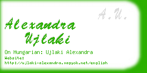 alexandra ujlaki business card